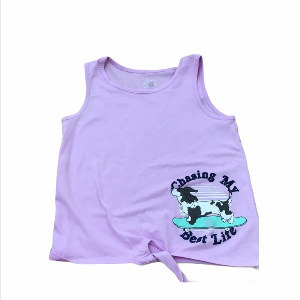 Justice Purple‎ Skateboard Dog Sleeveless Tie NWT